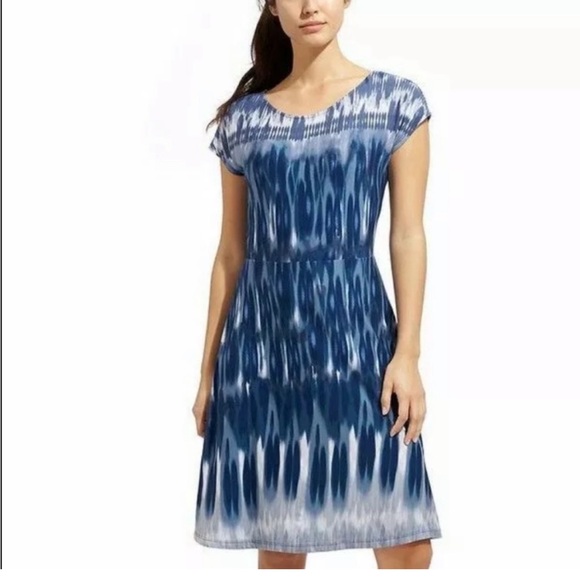 Athleta Dresses & Skirts - Athleta Bamboo Dolman Blue Dress